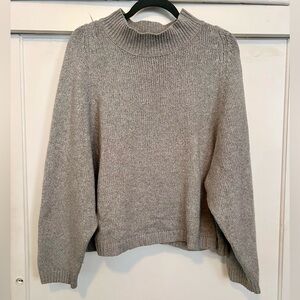 Old Navy Light Grey Women's Mock Neck Sweater